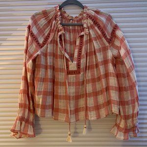 Free People Plaid Shirt, Size M